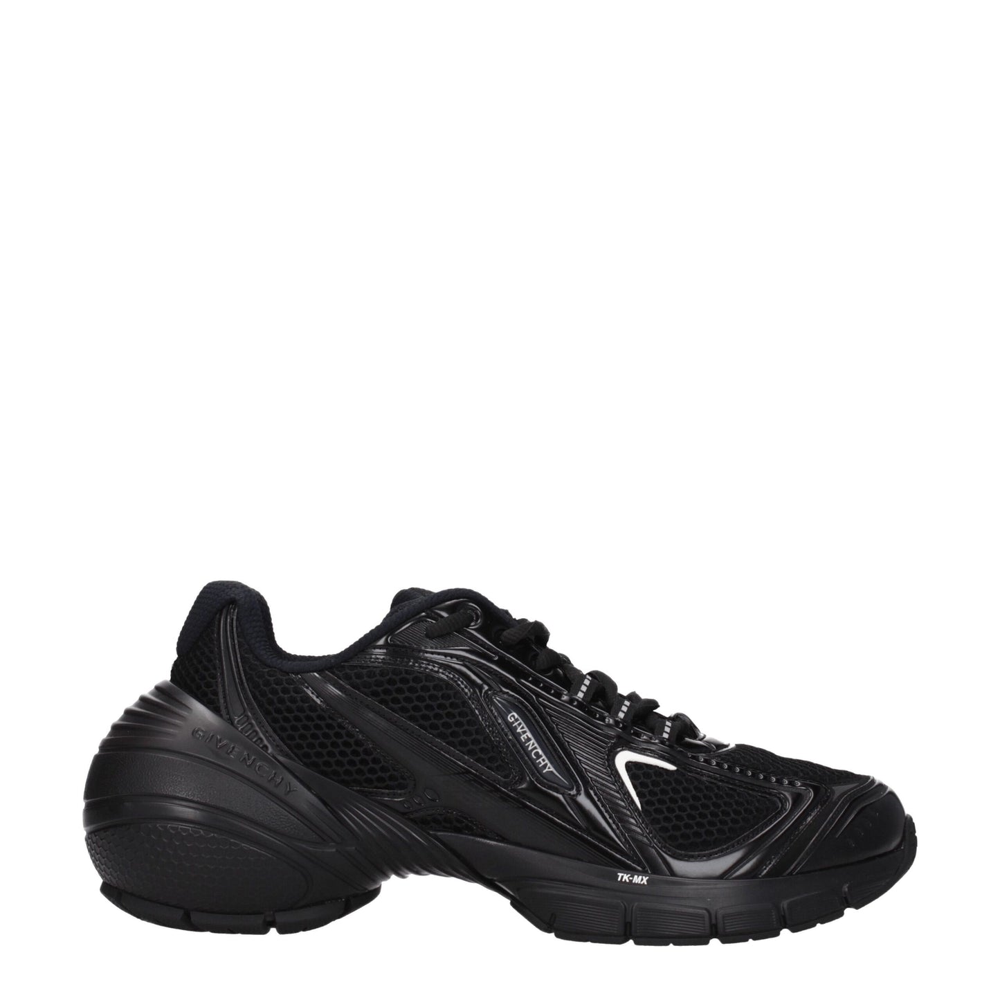Sportliche Sneakers aus schwarzem Stoff