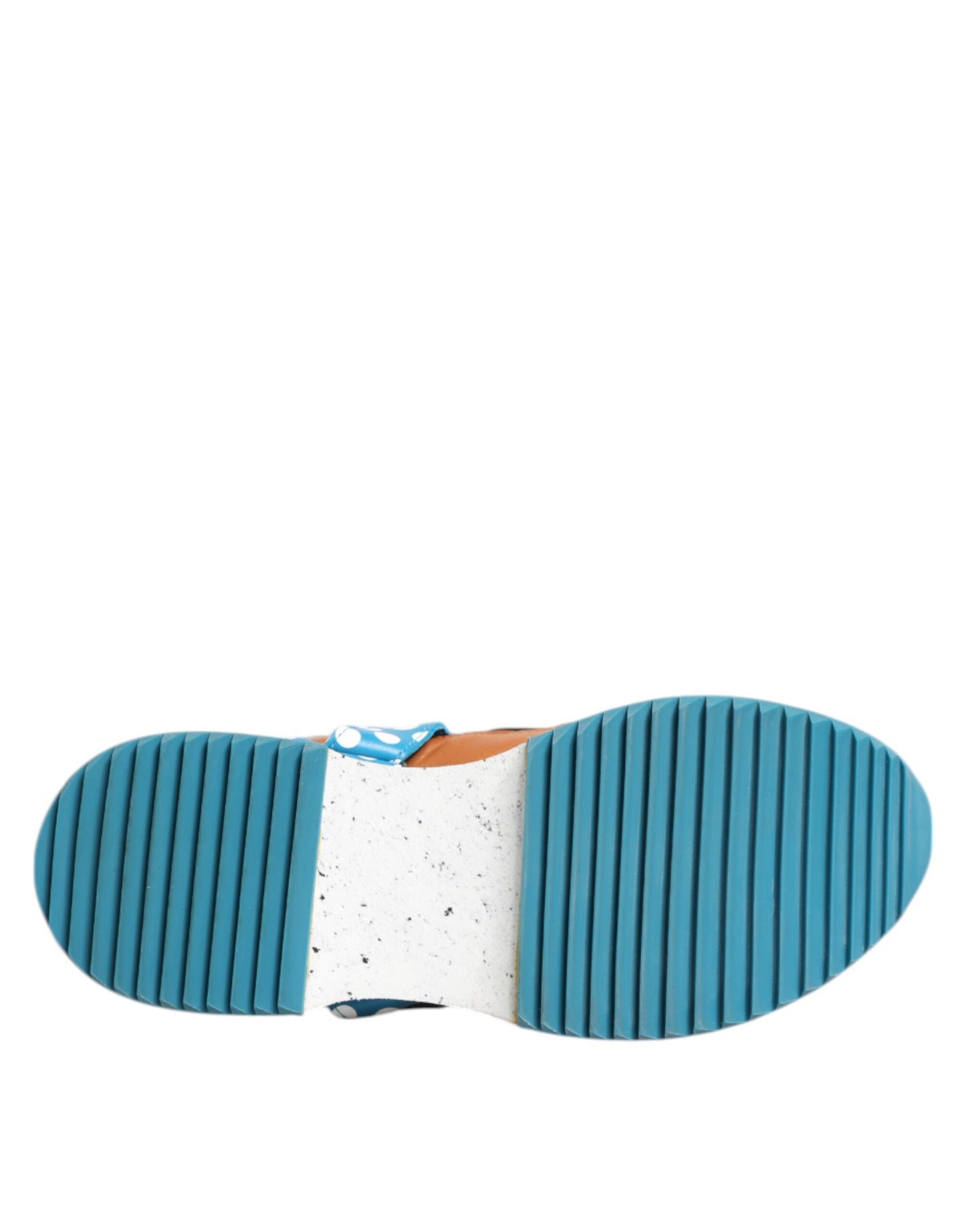 Mehrfarbige Low-Top-Sneakers aus Leder