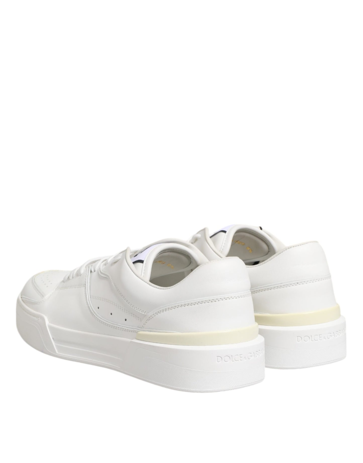 Weiße Miami Leder Low Top Sneakers Schuhe