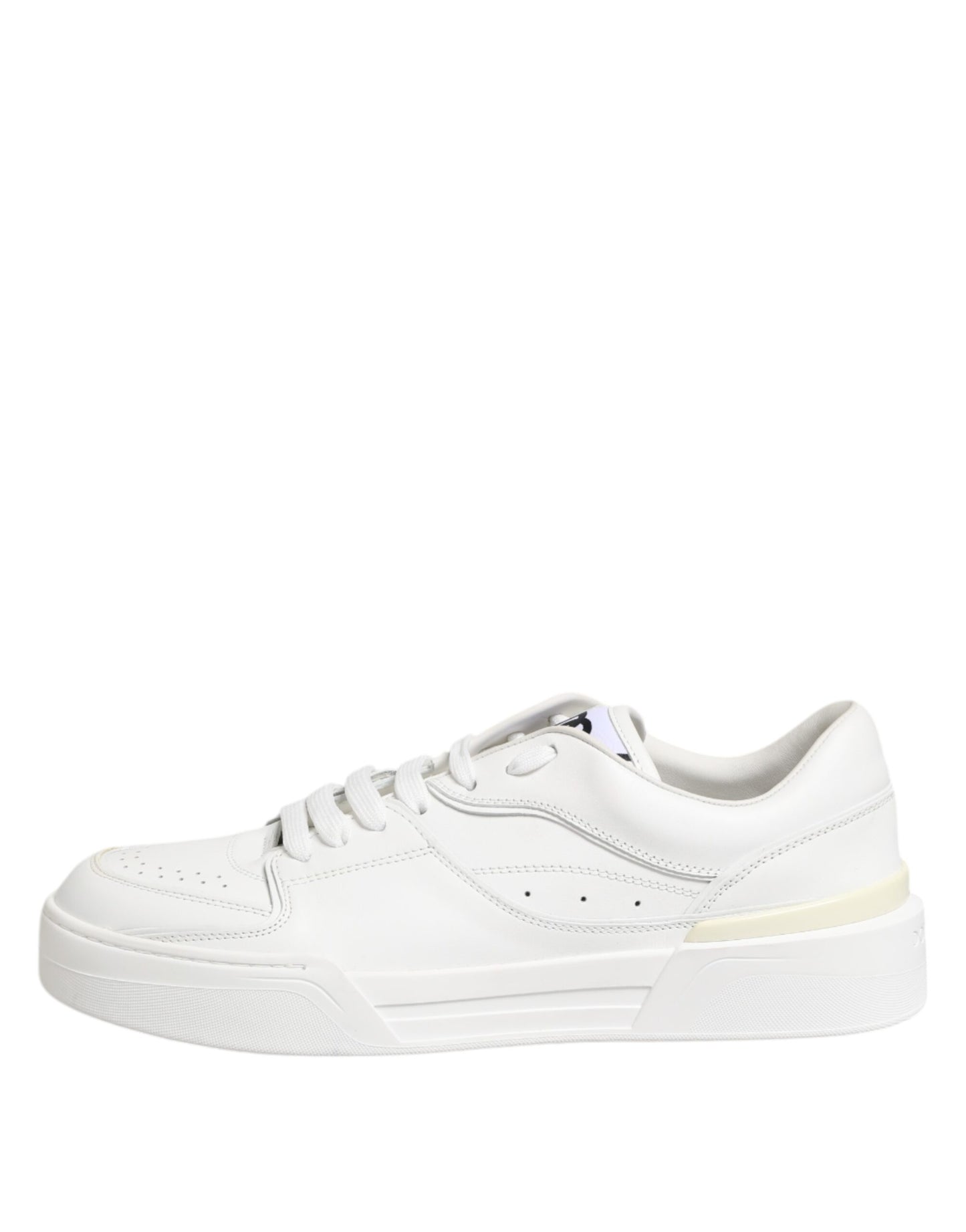Weiße Miami Leder Low Top Sneakers Schuhe