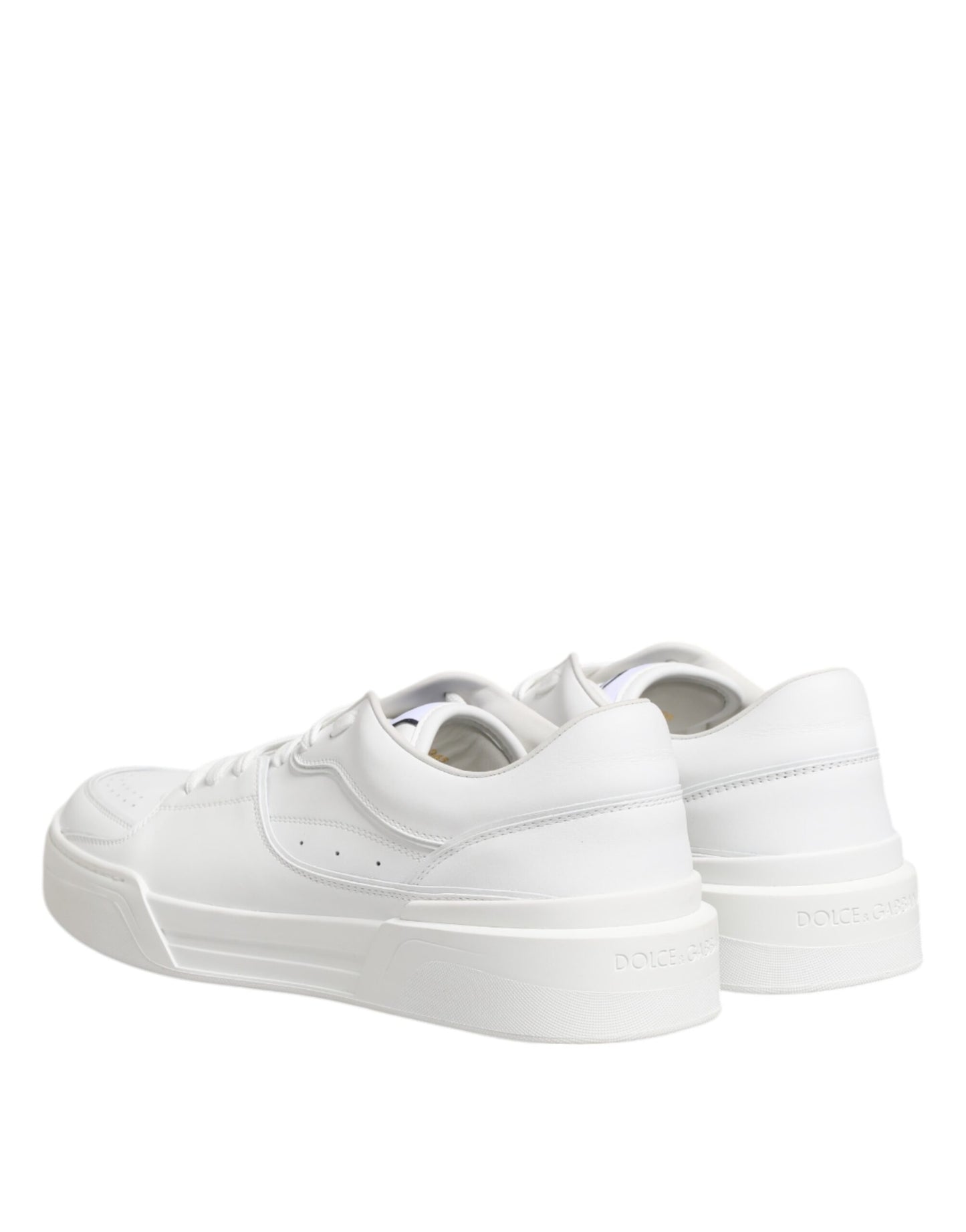 Weiße Miami Leder Low Top Sneakers Schuhe