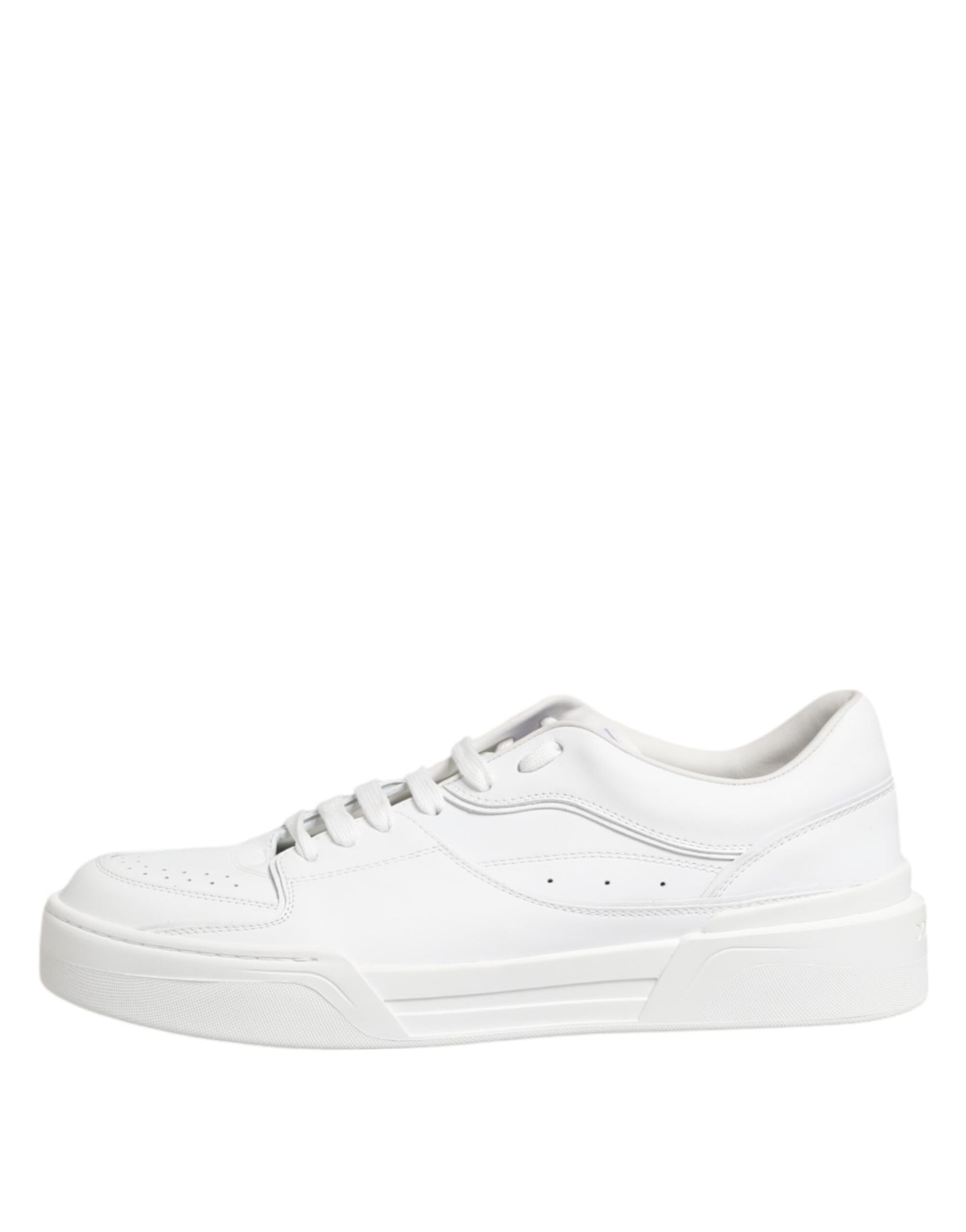 Weiße Miami Leder Low Top Sneakers Schuhe