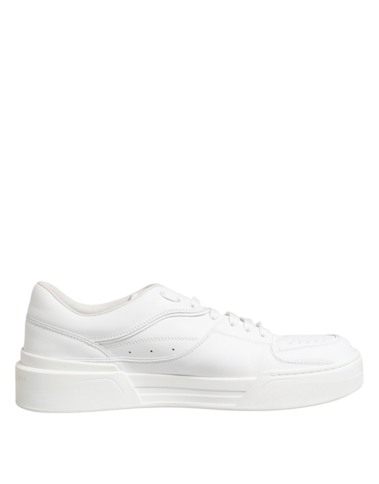 Weiße Miami Leder Low Top Sneakers Schuhe