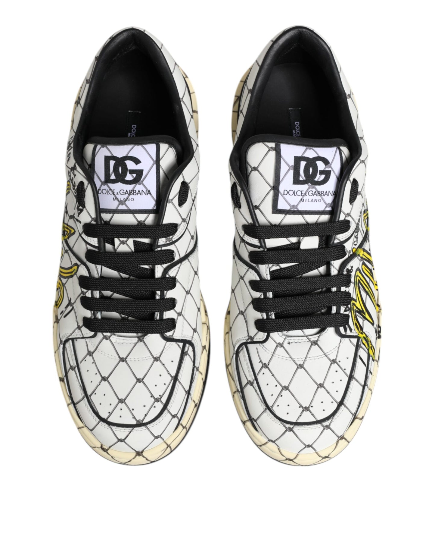 Weiße Low Top Herren Sneakers mit Logo-Print