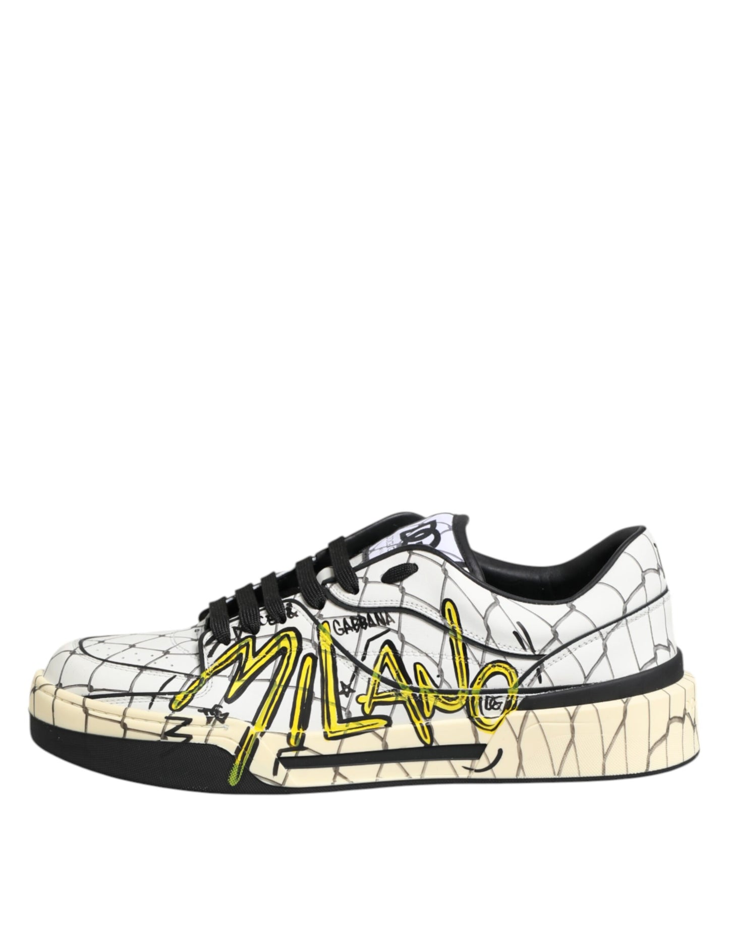 Weiße Low Top Herren Sneakers mit Logo-Print