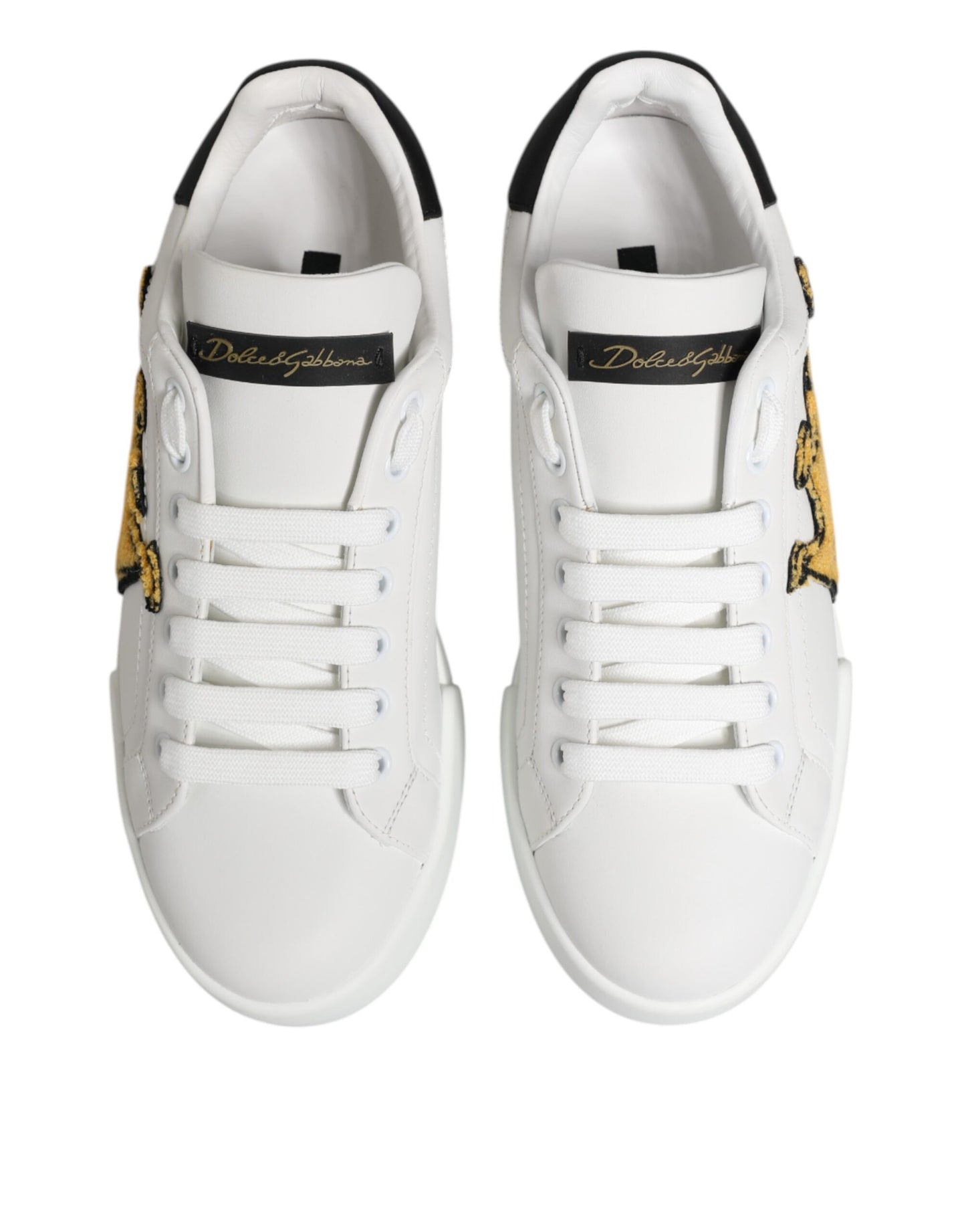Weiß Crown Patch Portofino Männer Sneakers Schuhe
