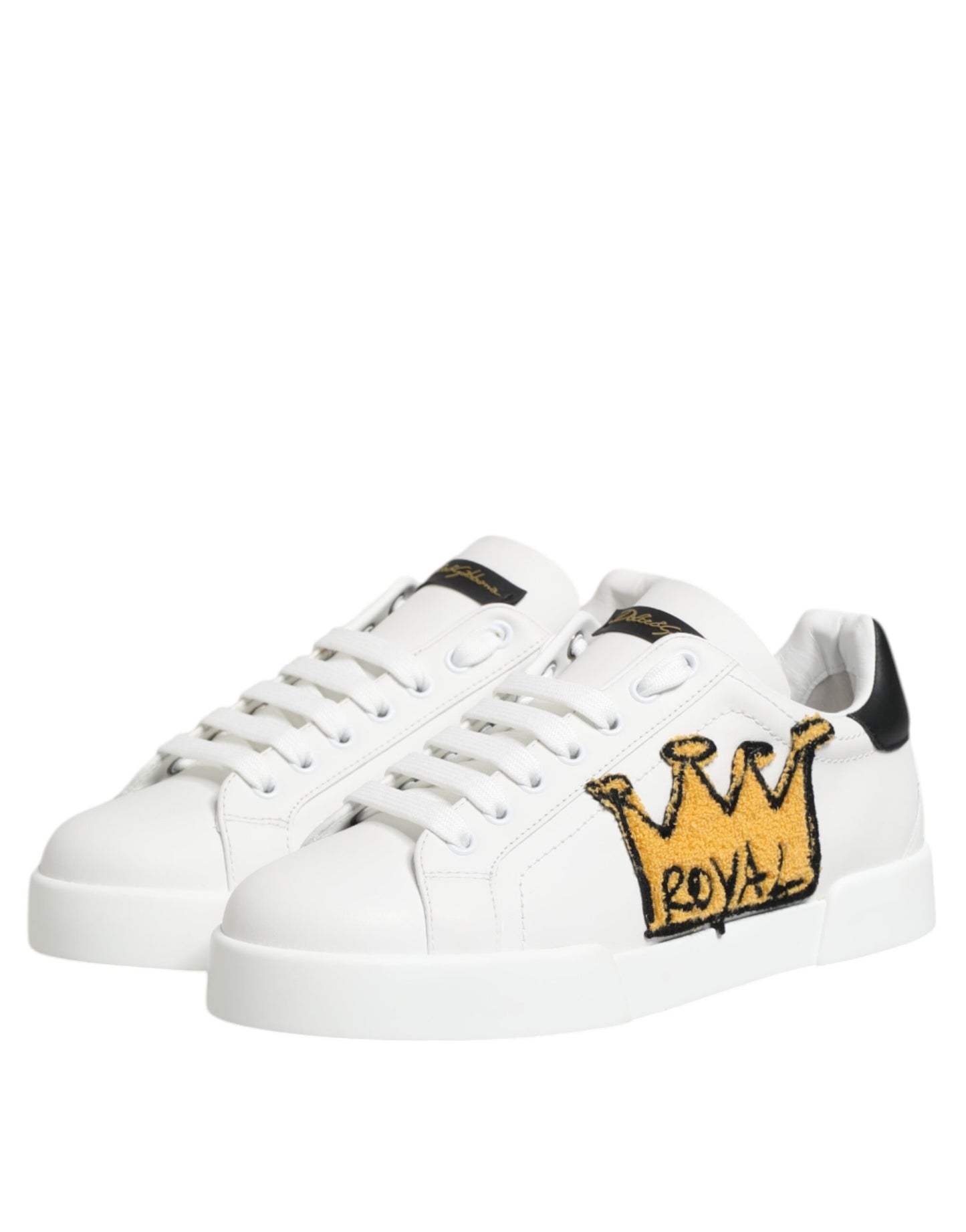 Weiß Crown Patch Portofino Männer Sneakers Schuhe