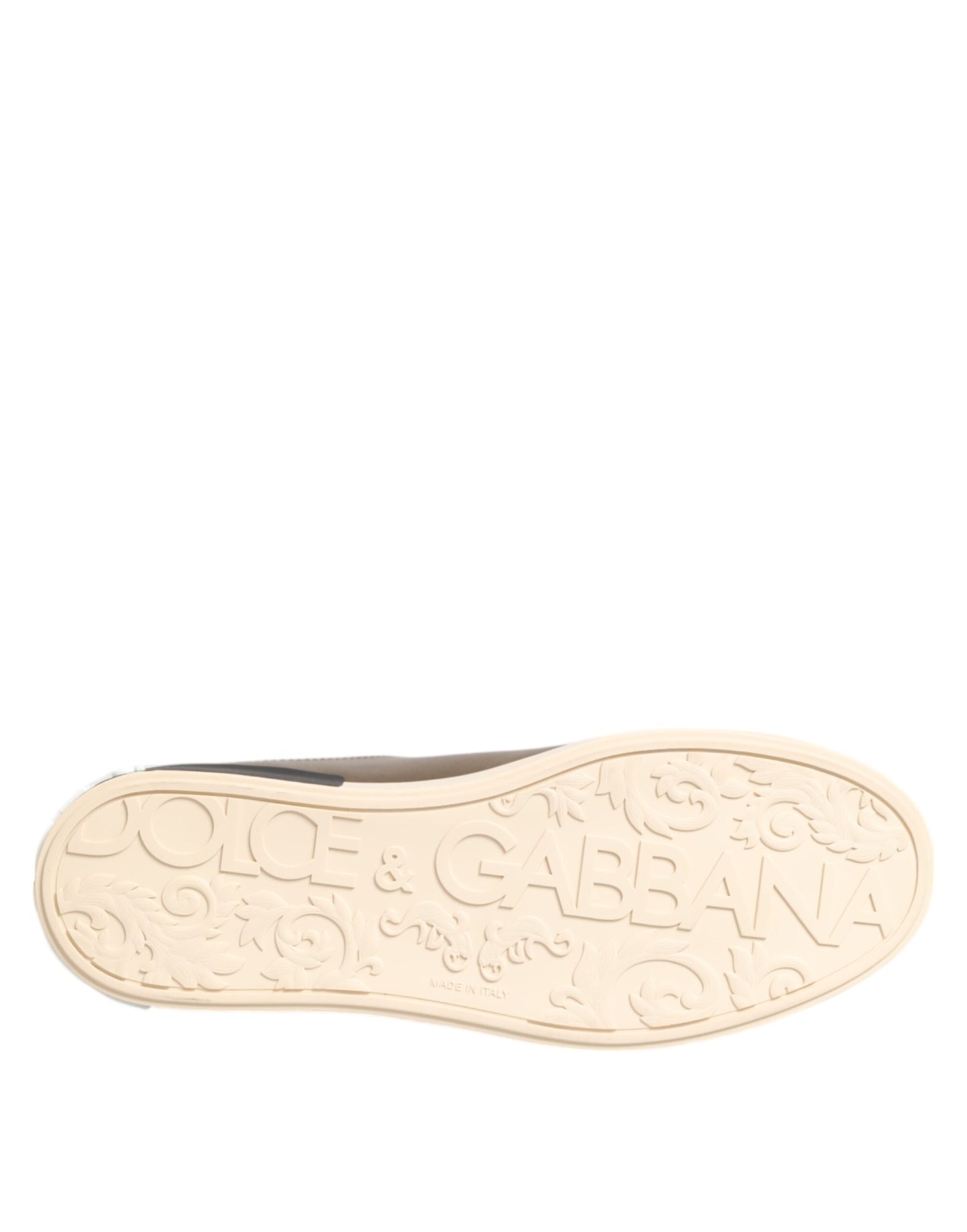 Goldfarbene Portofino Leder Low Top Sneakers