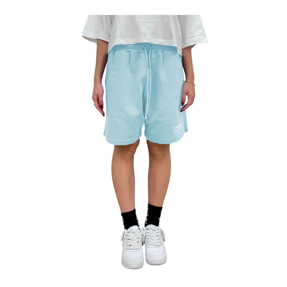 Blaue Baumwollshorts
