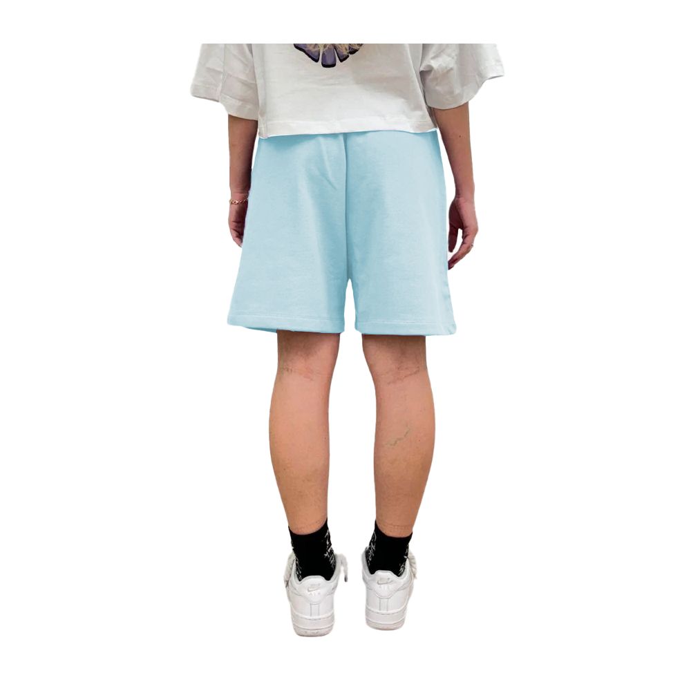 Blaue Baumwollshorts