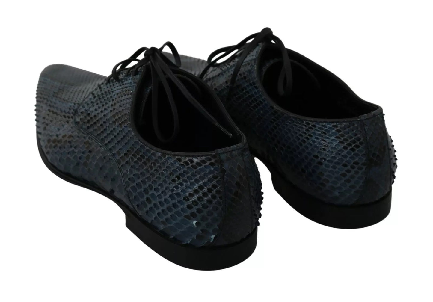 Blaue Pythonleder-Schlangenlederschuhe