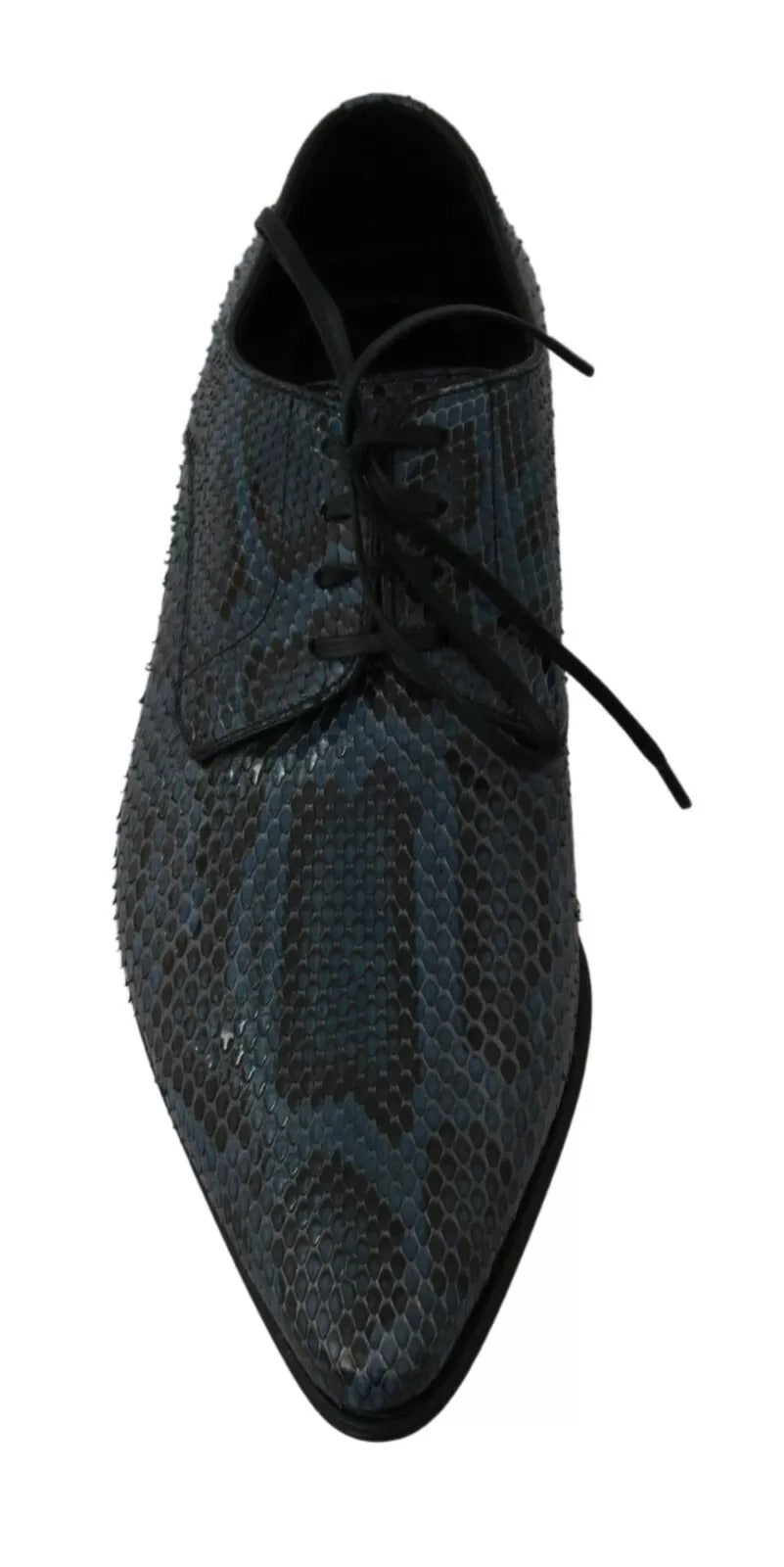 Blaue Pythonleder-Schlangenlederschuhe