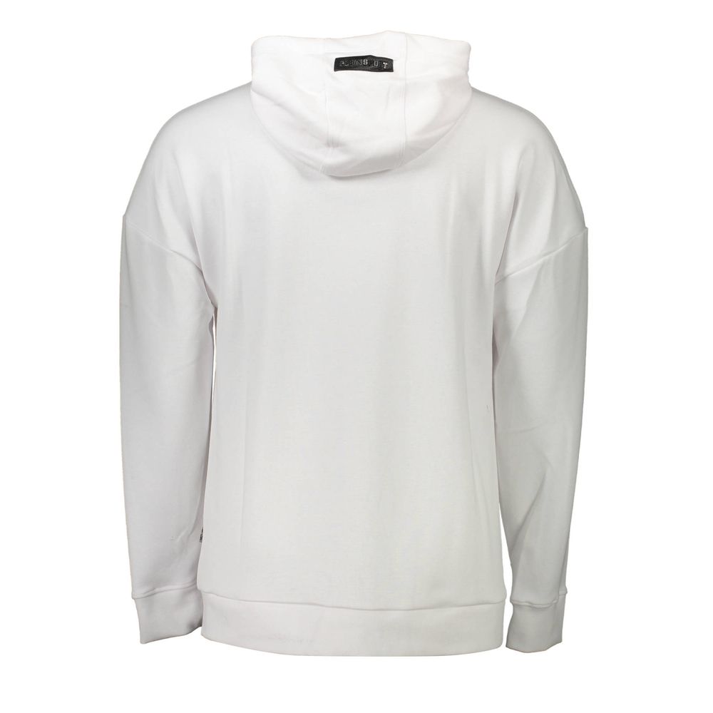 Weißer Baumwollpullover