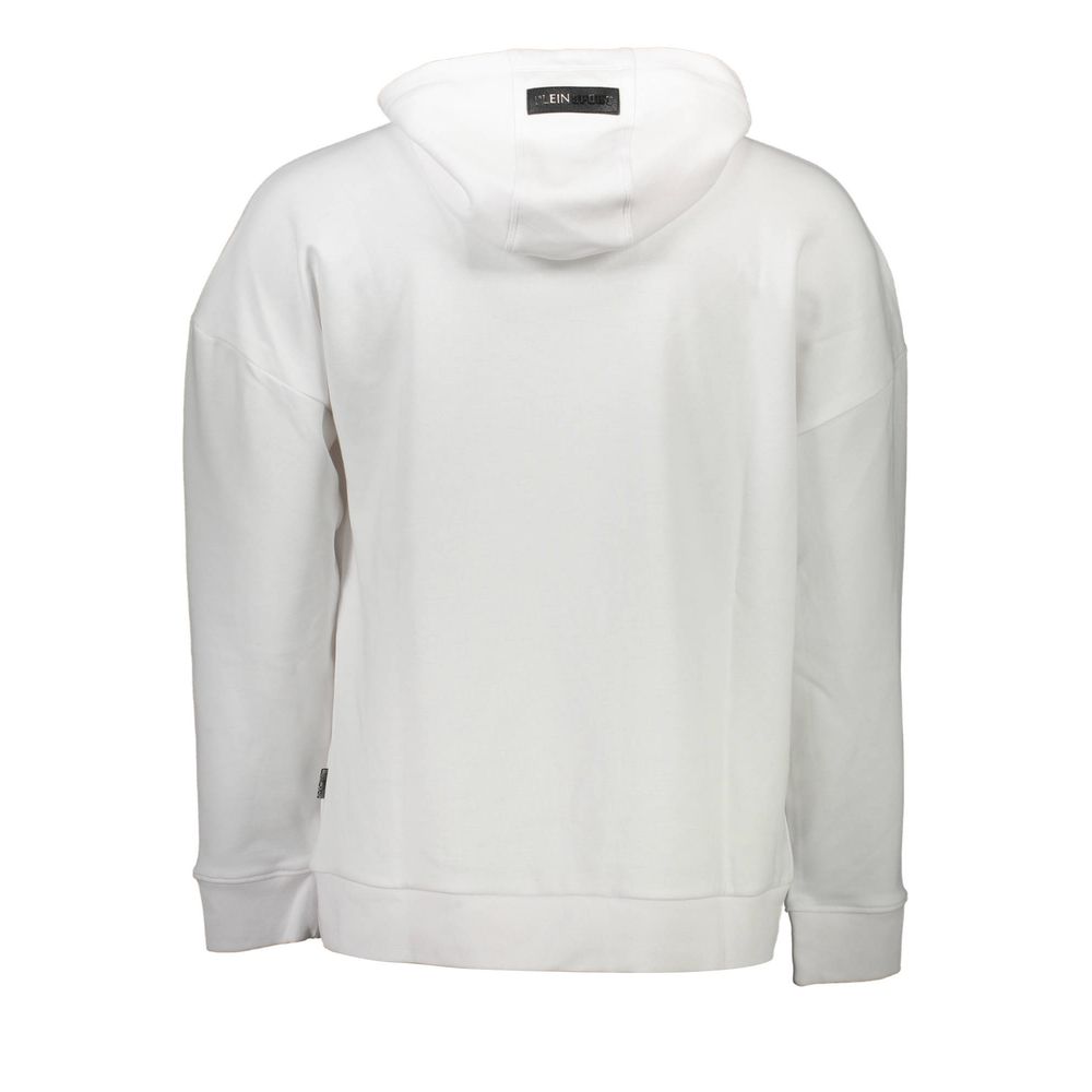 Weißer Baumwollpullover