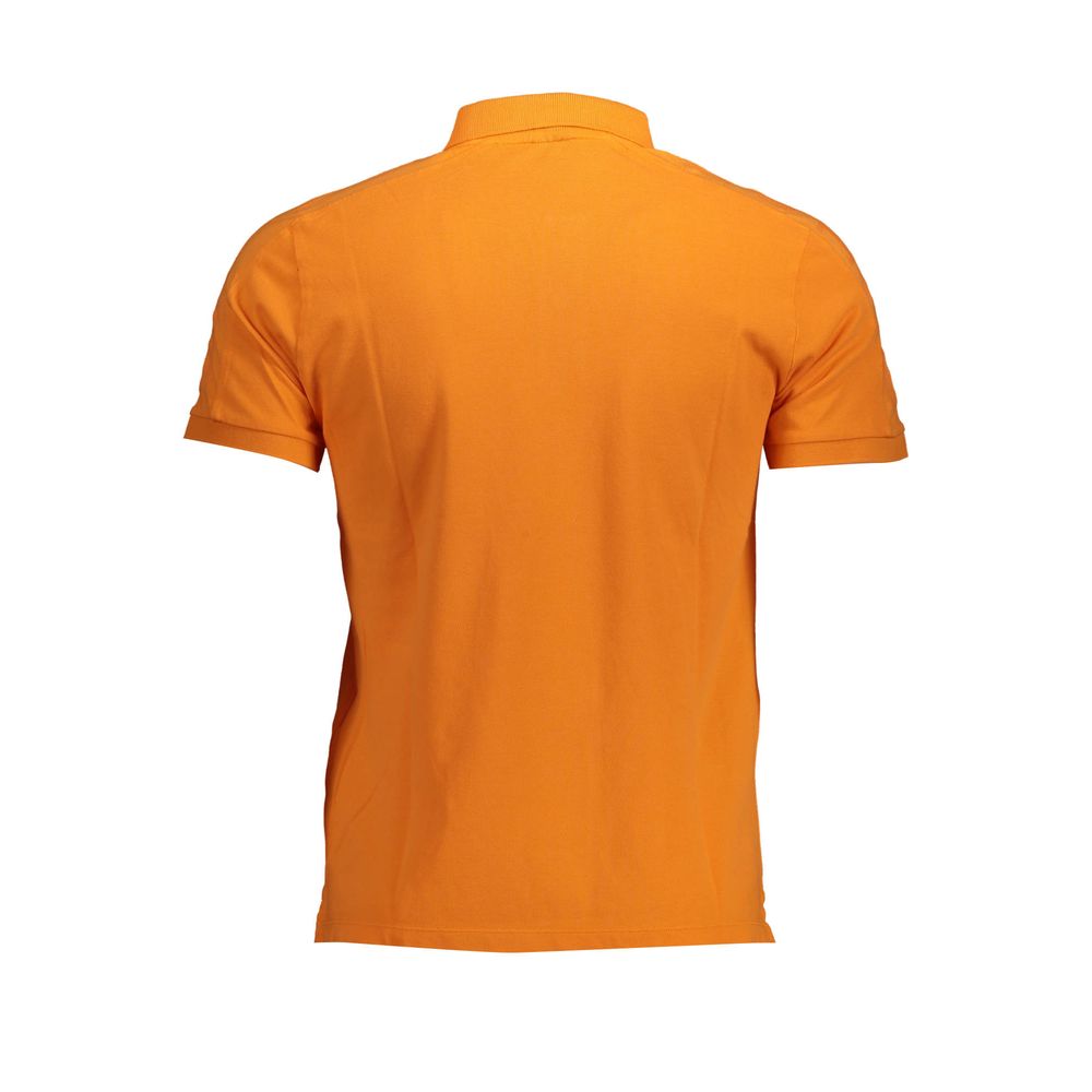 Oranges Poloshirt aus Baumwolle