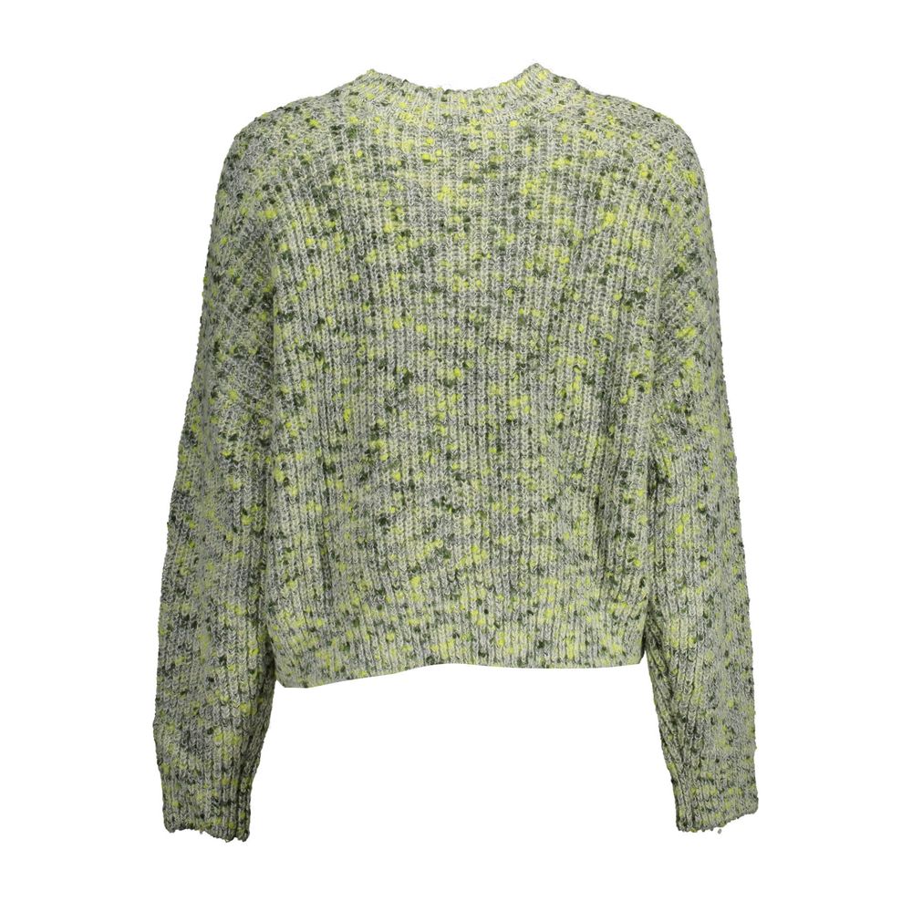Grüner Polyesterpullover