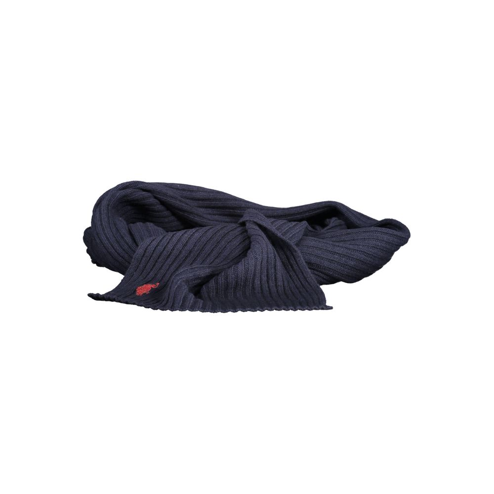 Blauer Wollschal