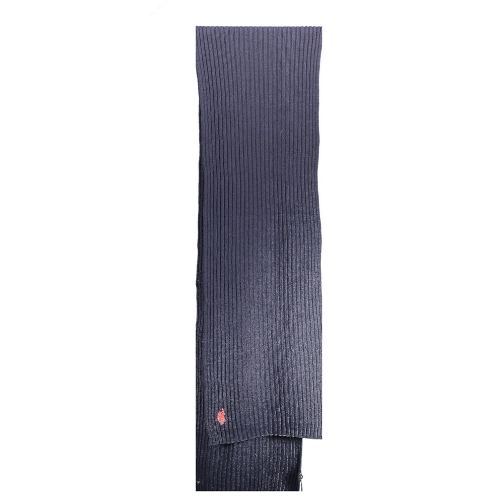 Blauer Wollschal