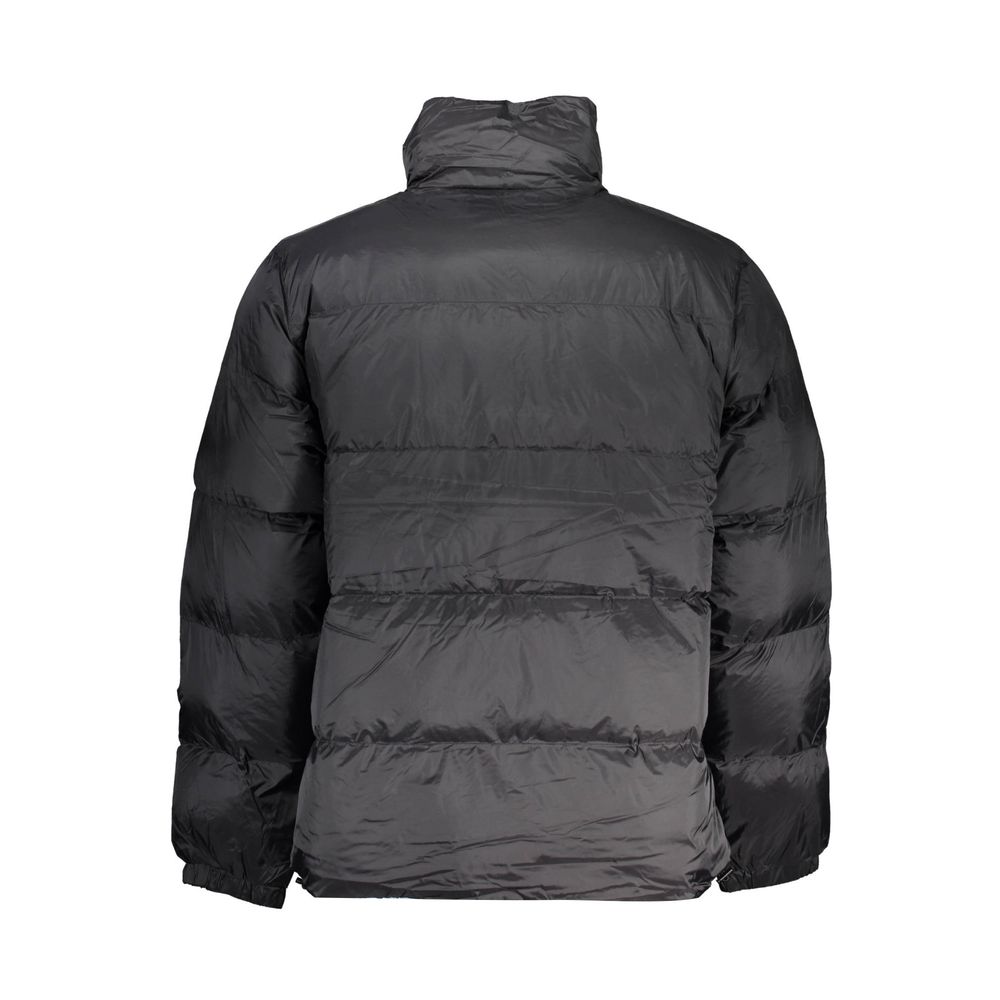 Schwarze Polyesterjacke
