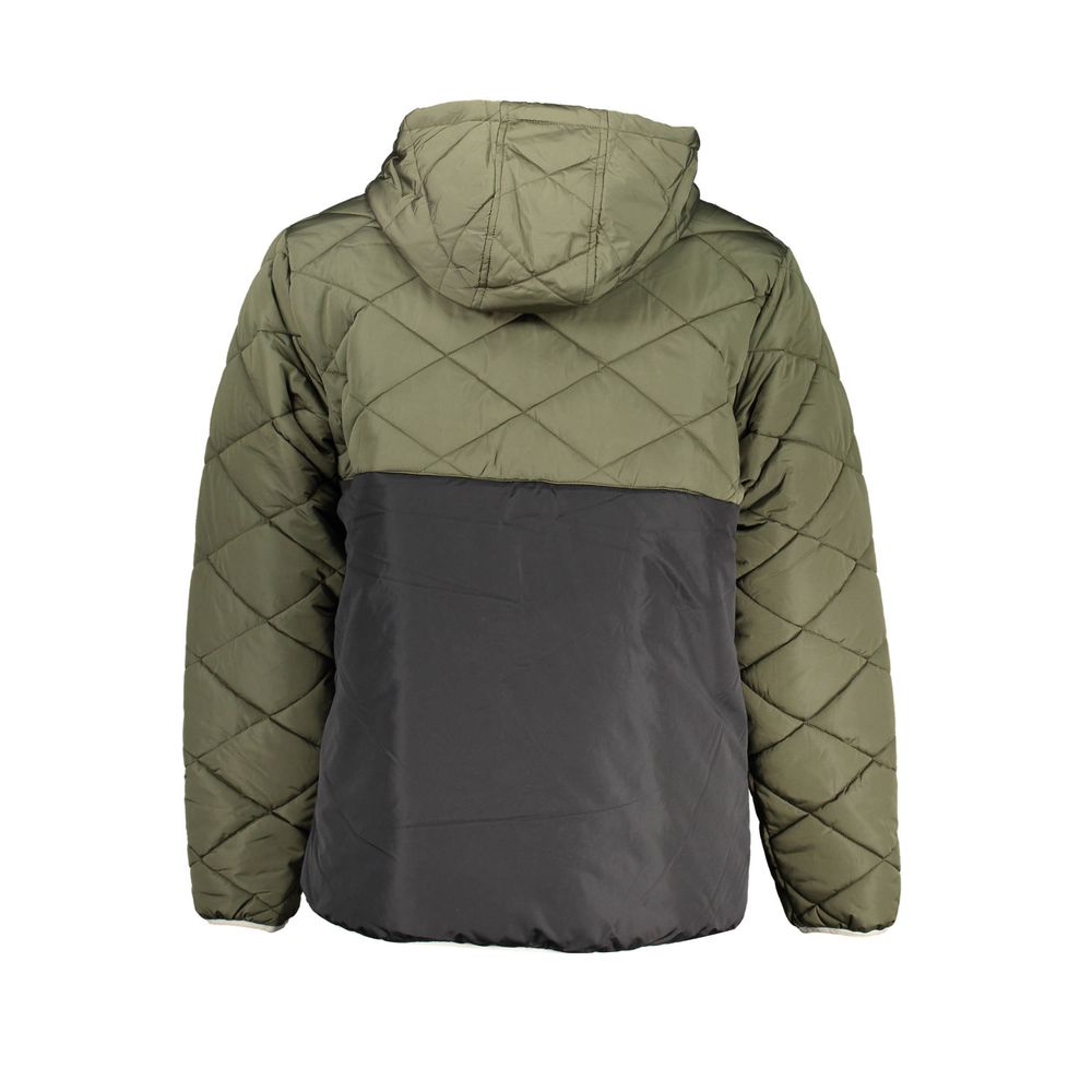 Grüne Polyesterjacke