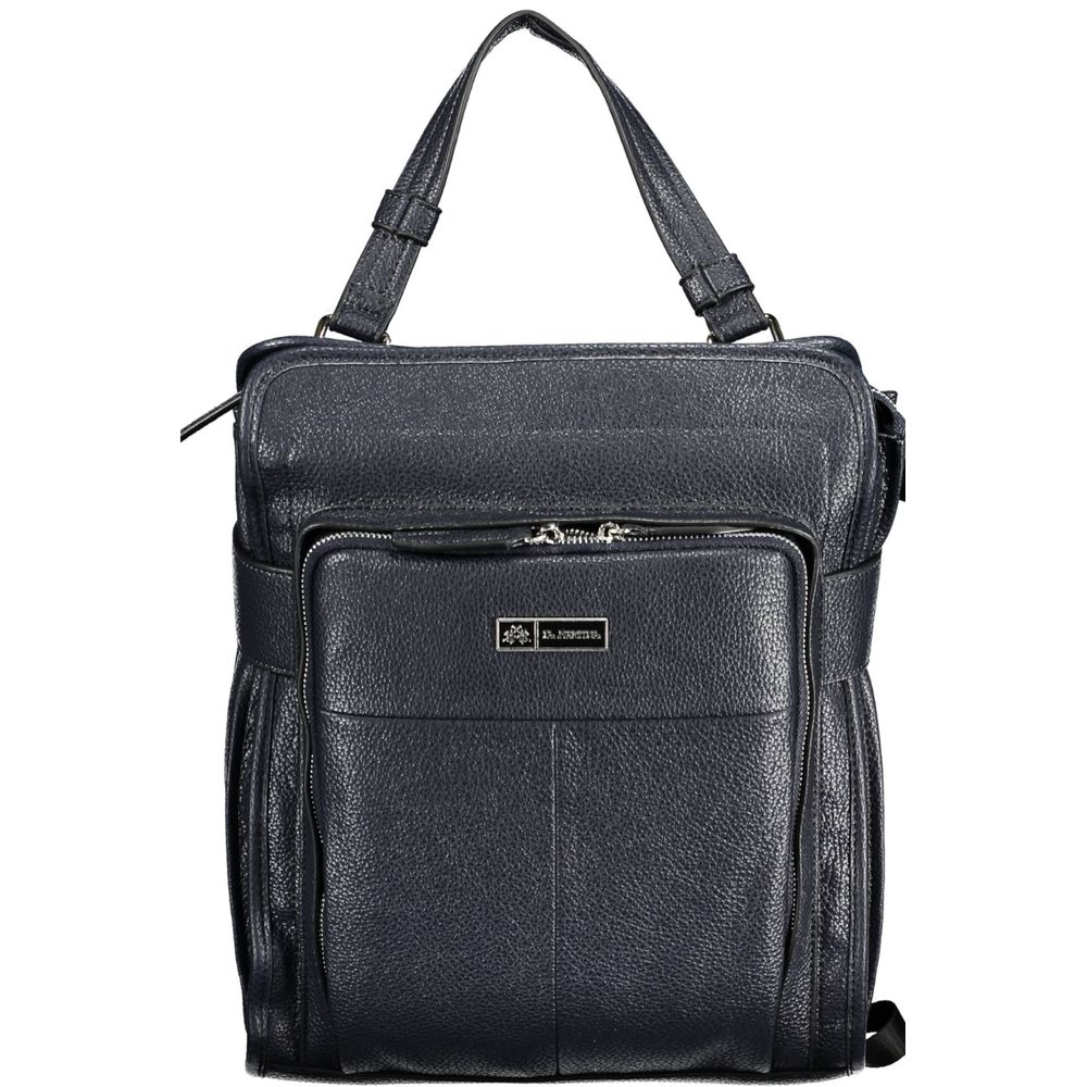 Blauer Polyethylen-Rucksack