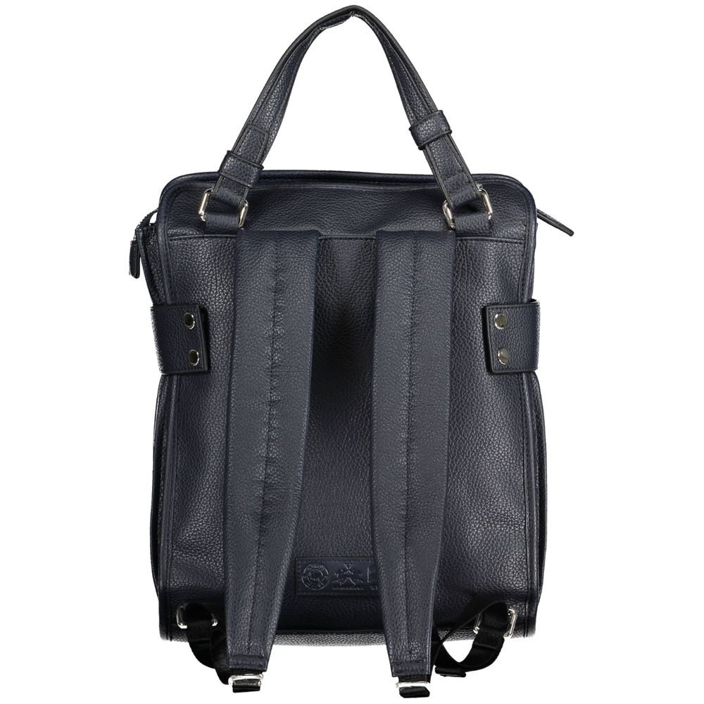 Blauer Polyethylen-Rucksack