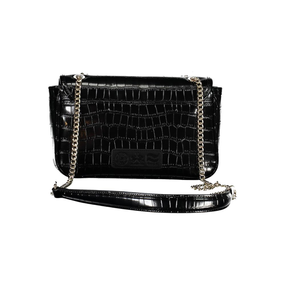 Schwarze Handtasche aus Polyethylen