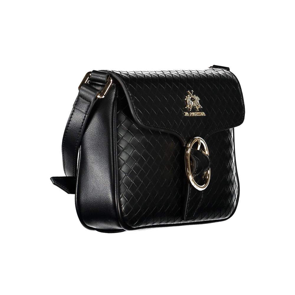 Schwarze Handtasche aus Polyethylen