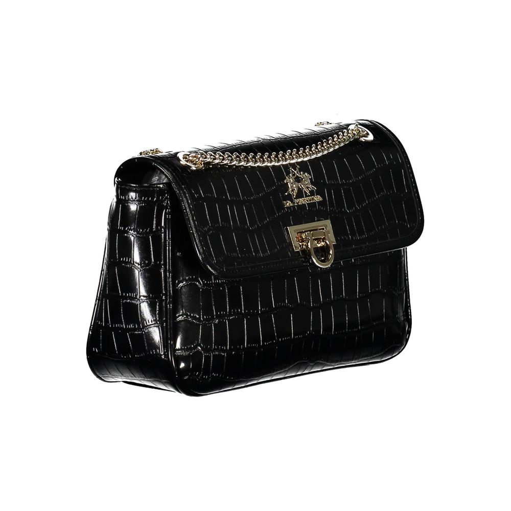 Schwarze Handtasche aus Polyethylen