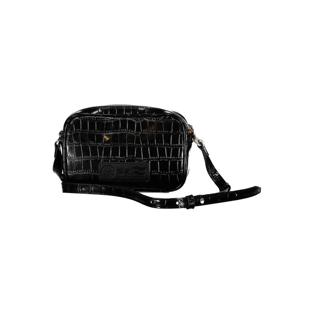Schwarze Handtasche aus Polyethylen