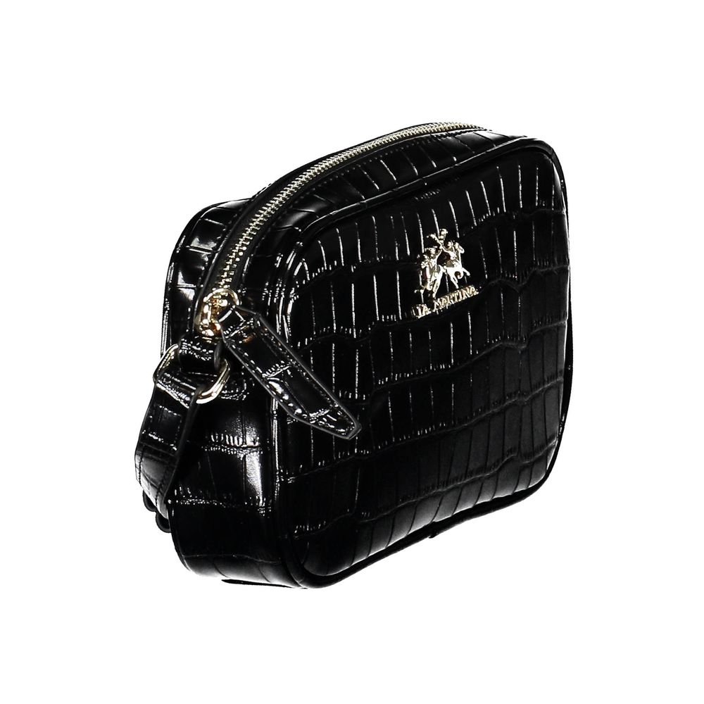 Schwarze Handtasche aus Polyethylen