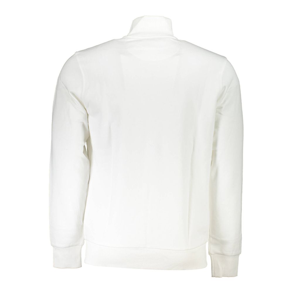 Weißer Baumwollpullover
