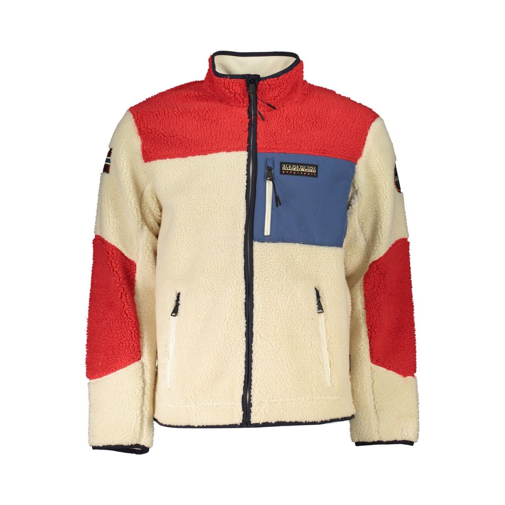 Weiße Polyesterjacke