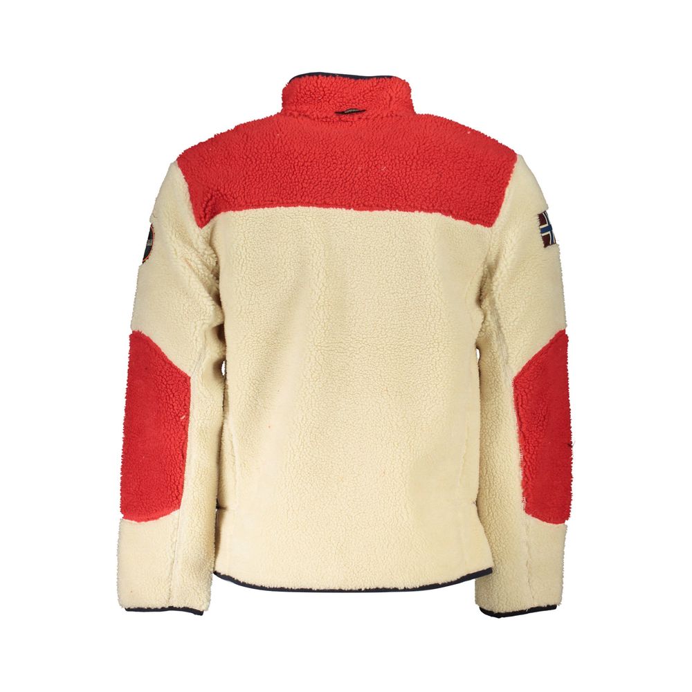 Weiße Polyesterjacke