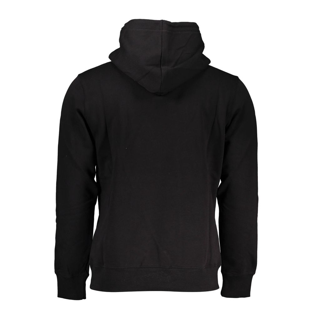 Schwarzer Baumwollpullover