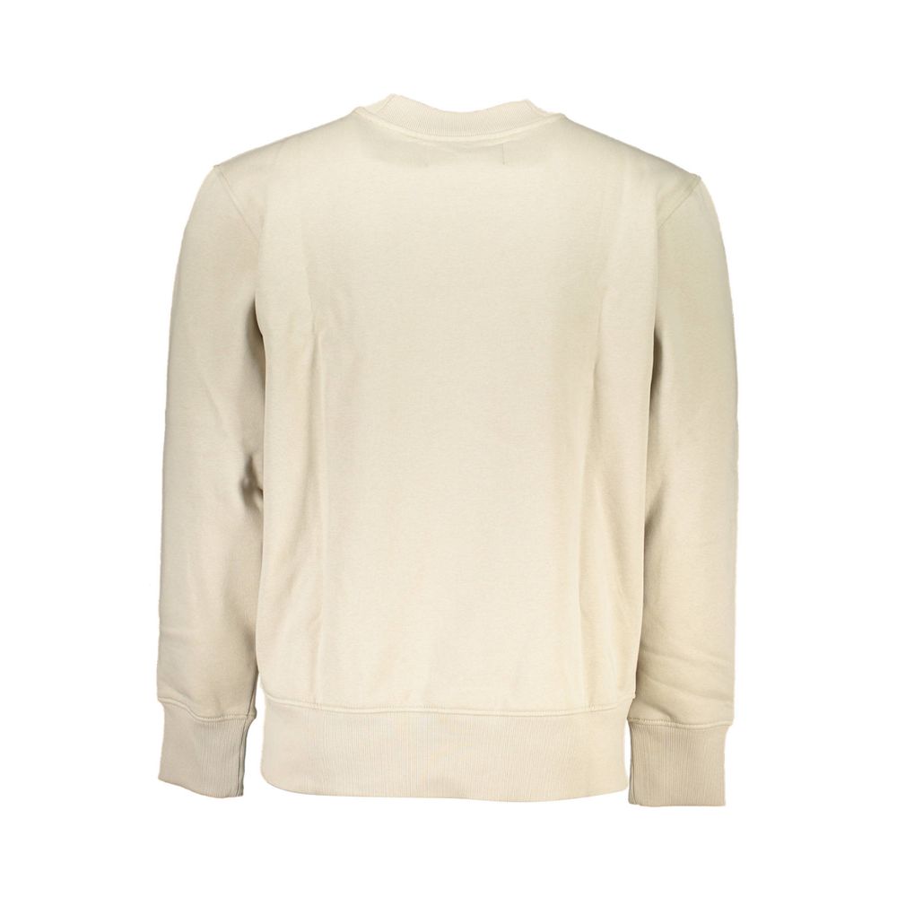 Beigefarbener Baumwollpullover
