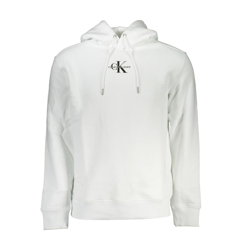 Weißer Baumwollpullover