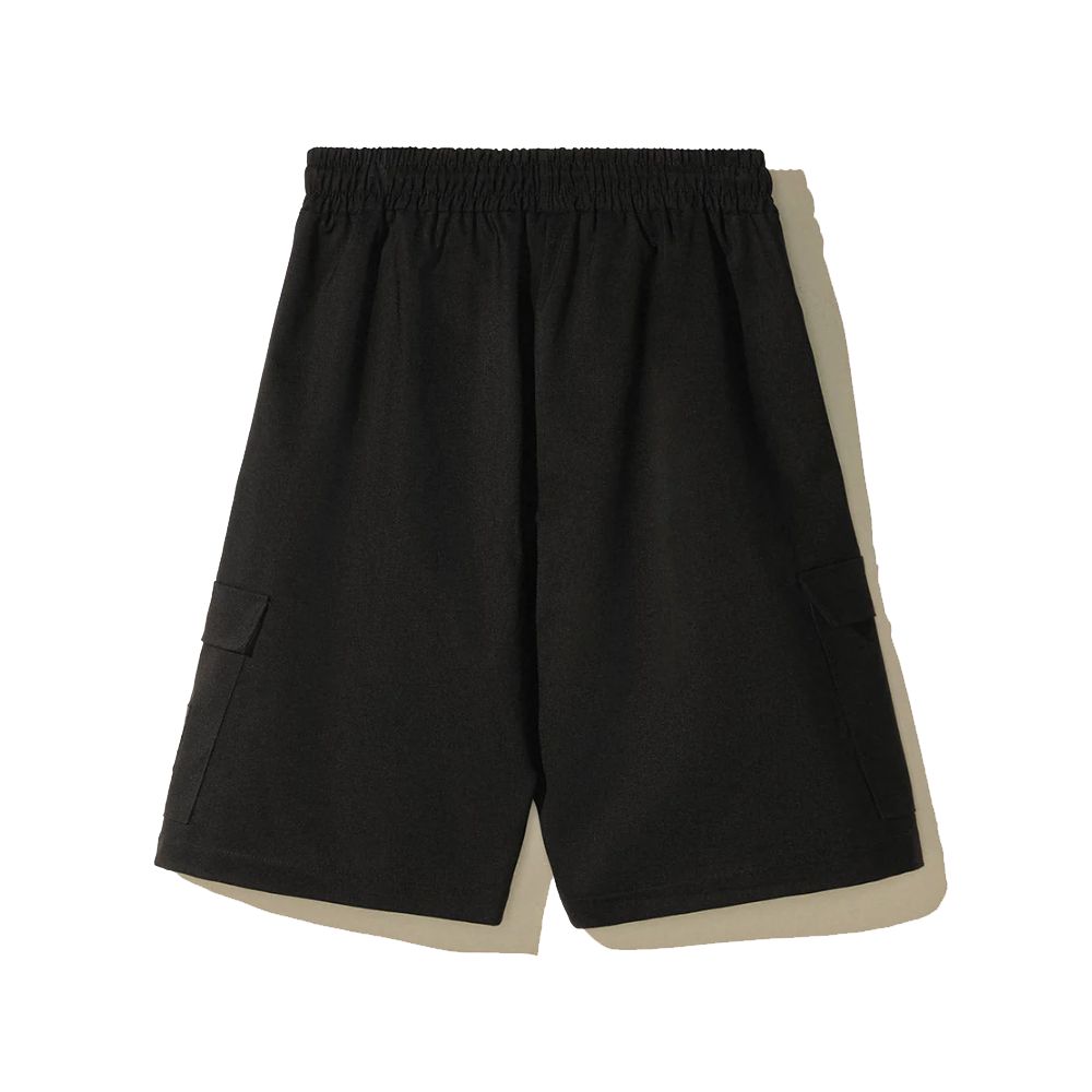 Schwarze Baumwollshorts