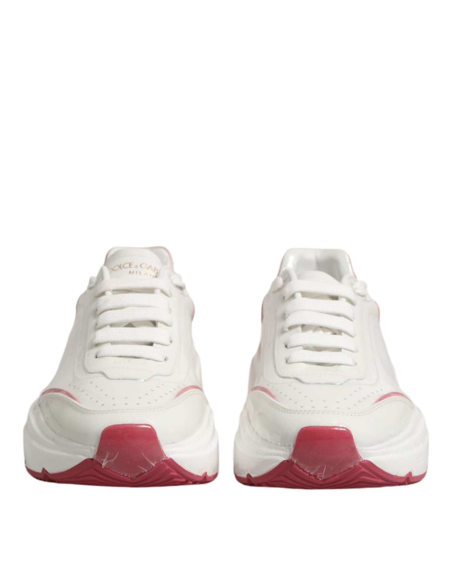 Weiß Rosa Daymaster Low Top Sneakers Schuhe
