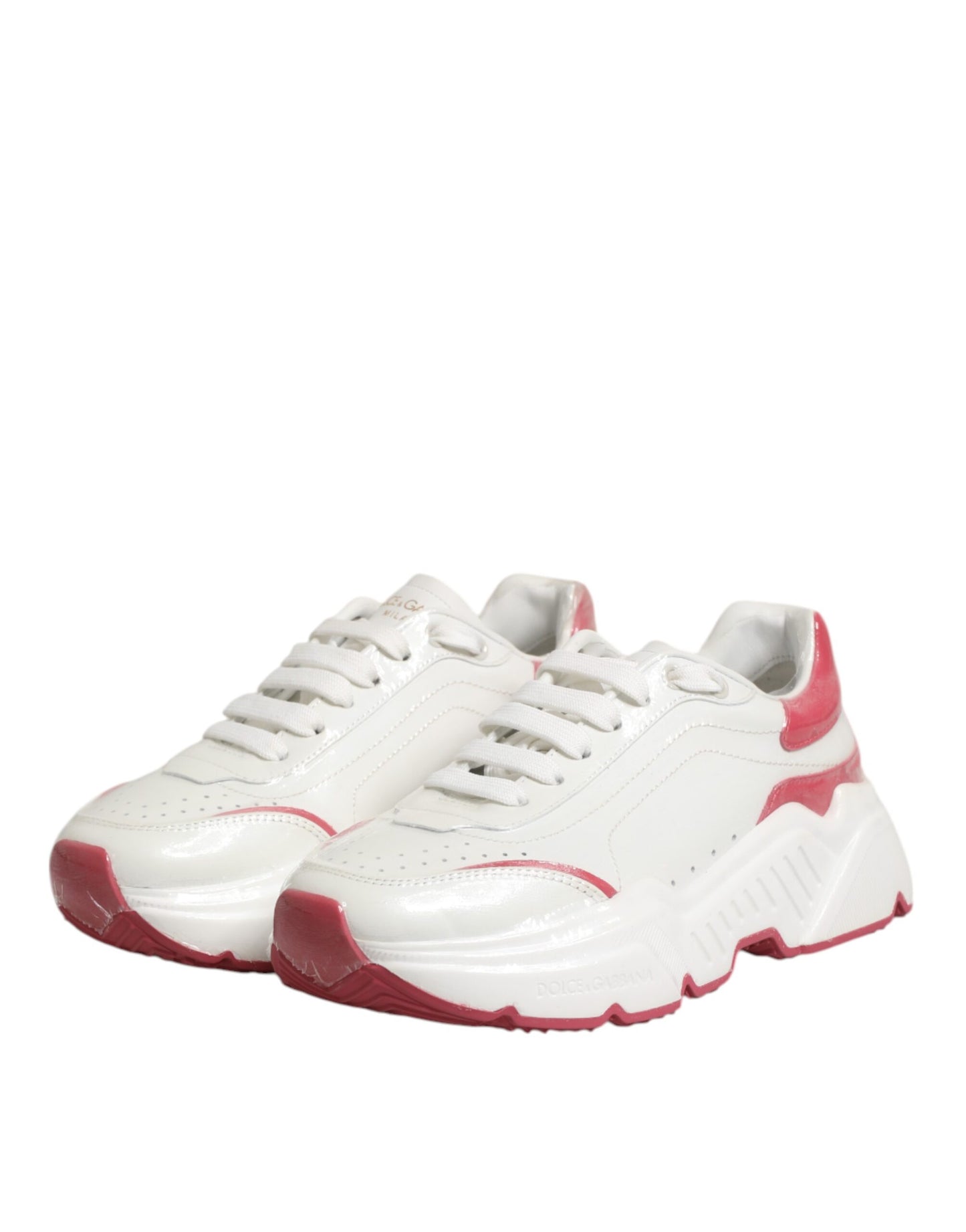 Weiß Rosa Daymaster Low Top Sneakers Schuhe
