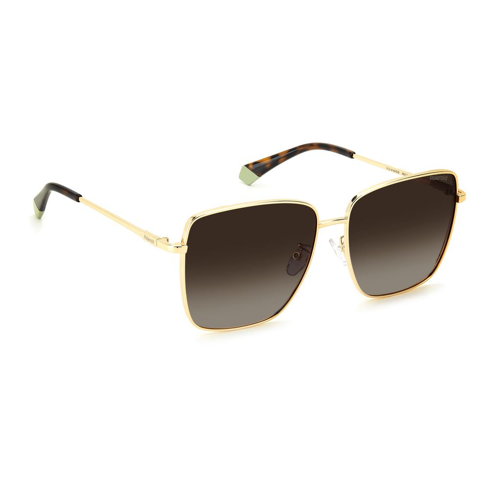 Sonnenbrille aus goldenem Metall