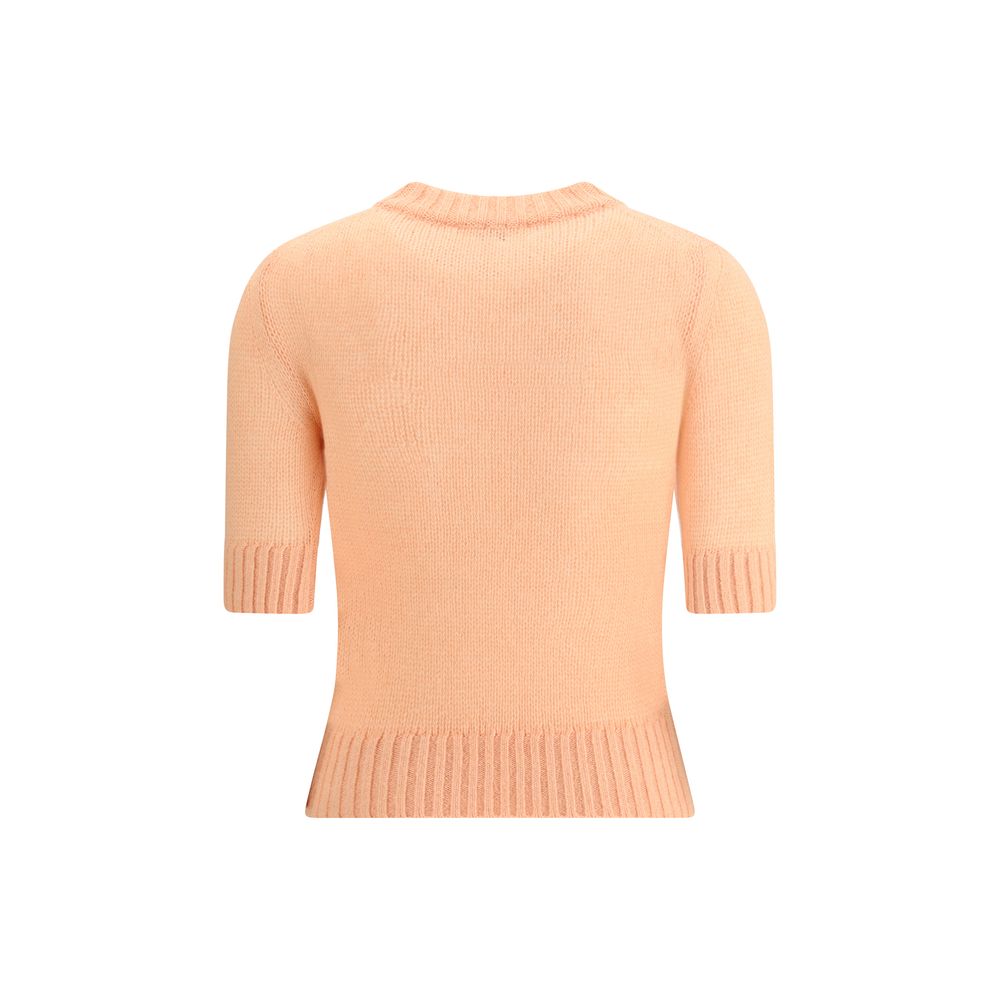 Wollpullover mit Logo