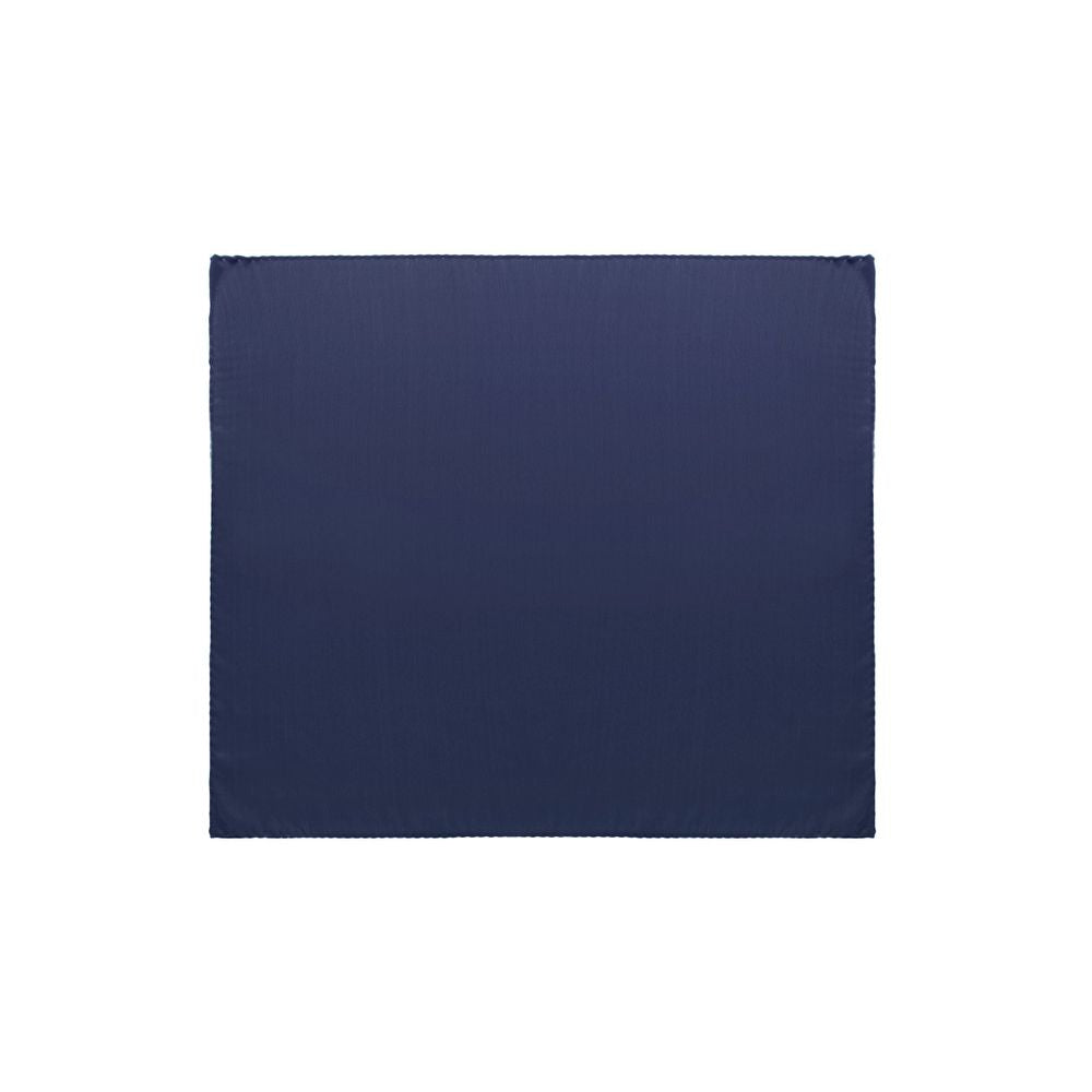 Blaues Einstecktuch aus Seide