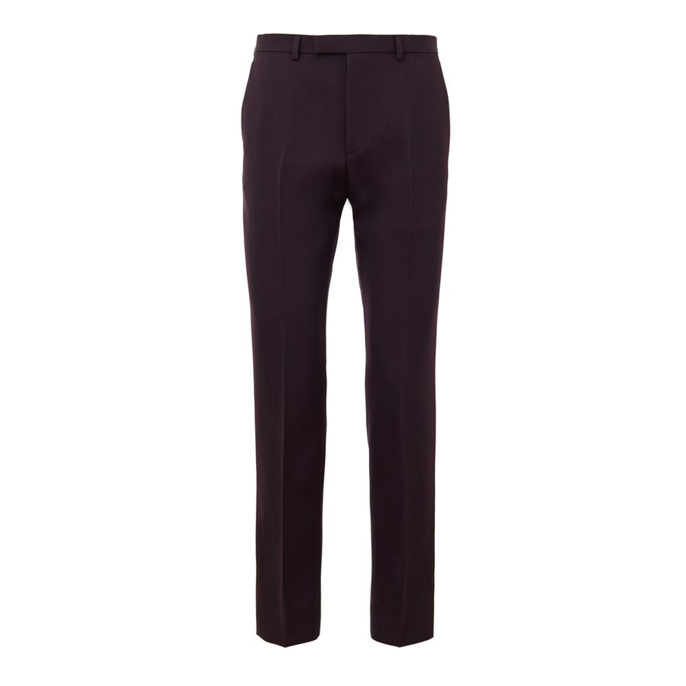 Bordeauxfarbene Wolljeans