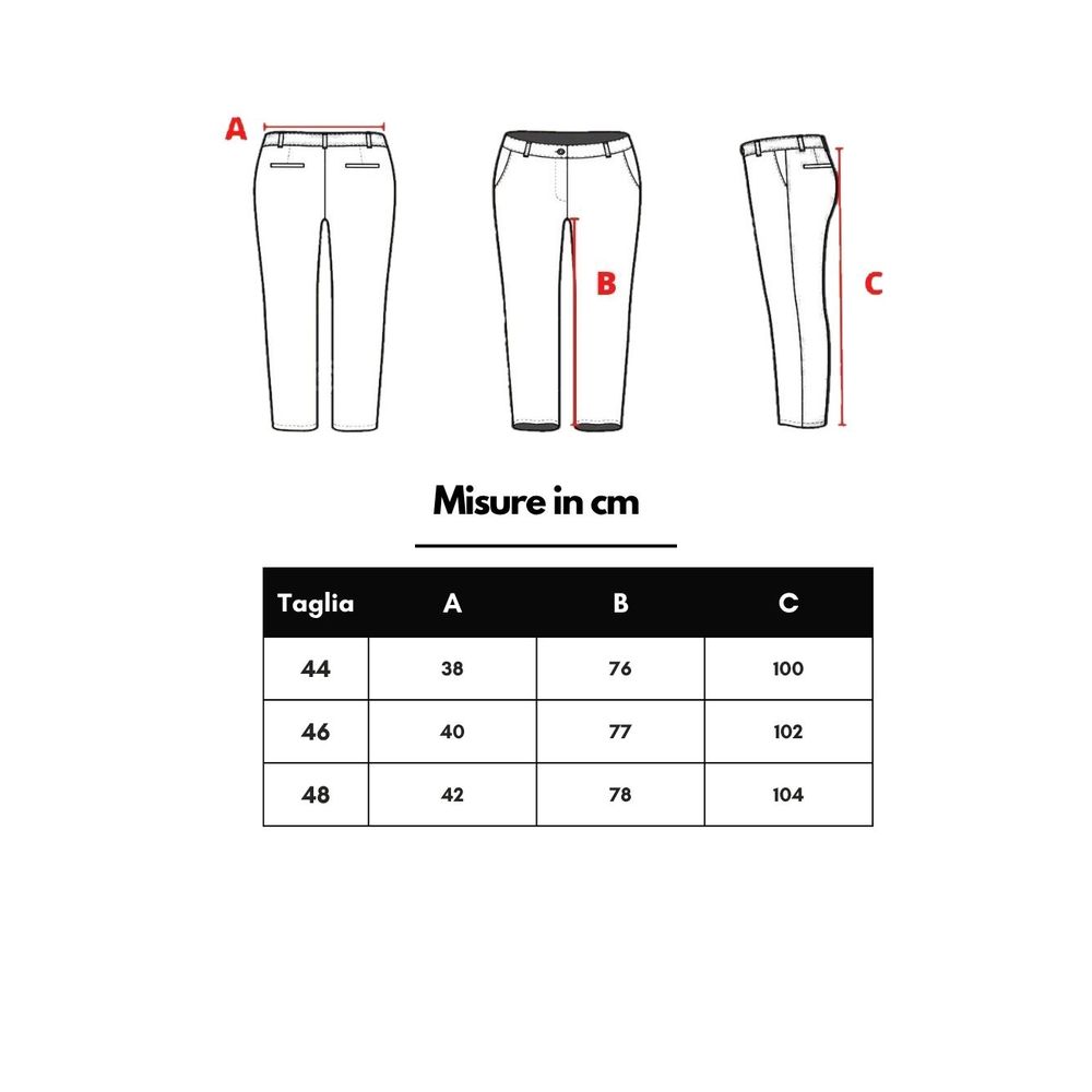 Bordeauxfarbene Wolljeans