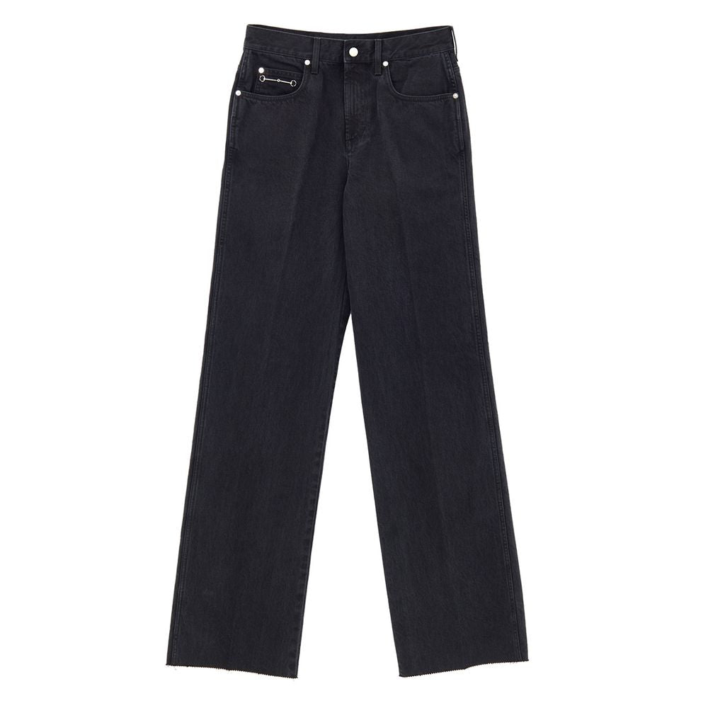 Schwarze Baumwolljeans