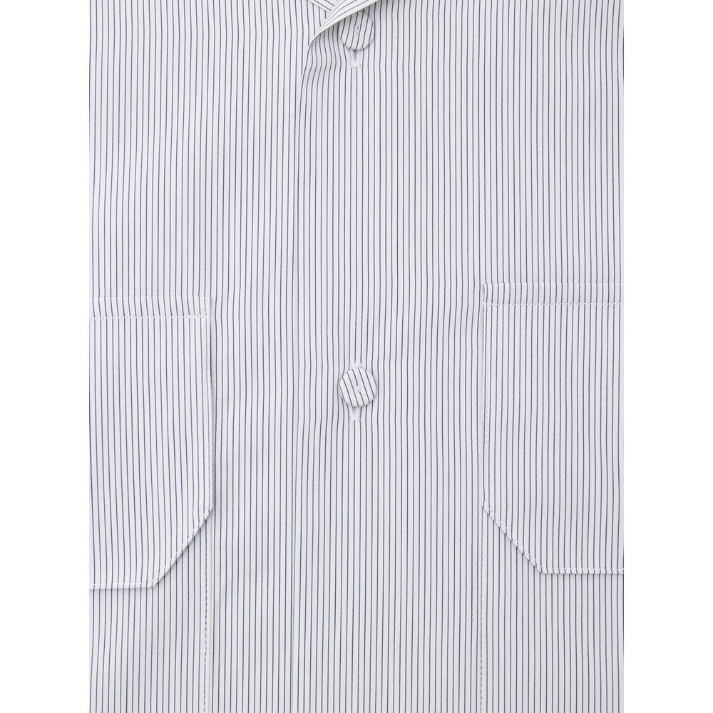 Blaues Kurzarmshirt aus Baumwolle