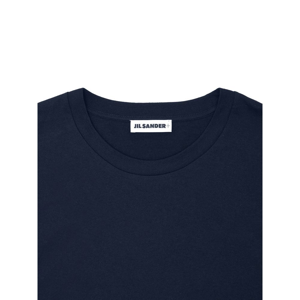 Blaue Baumwolle lang