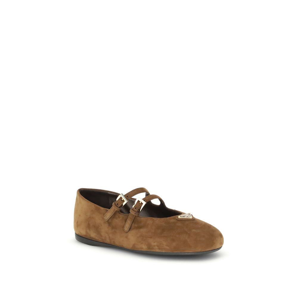 Wildleder-Ballerinas