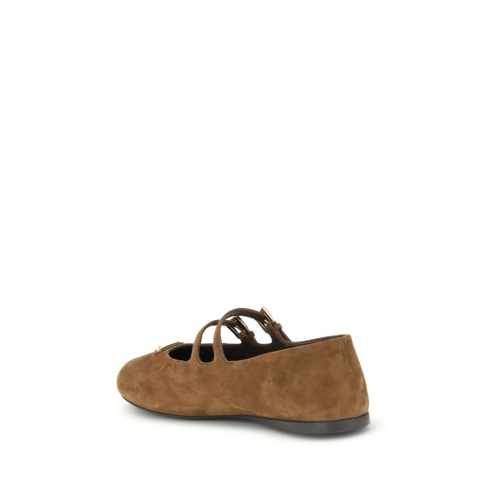 Wildleder-Ballerinas
